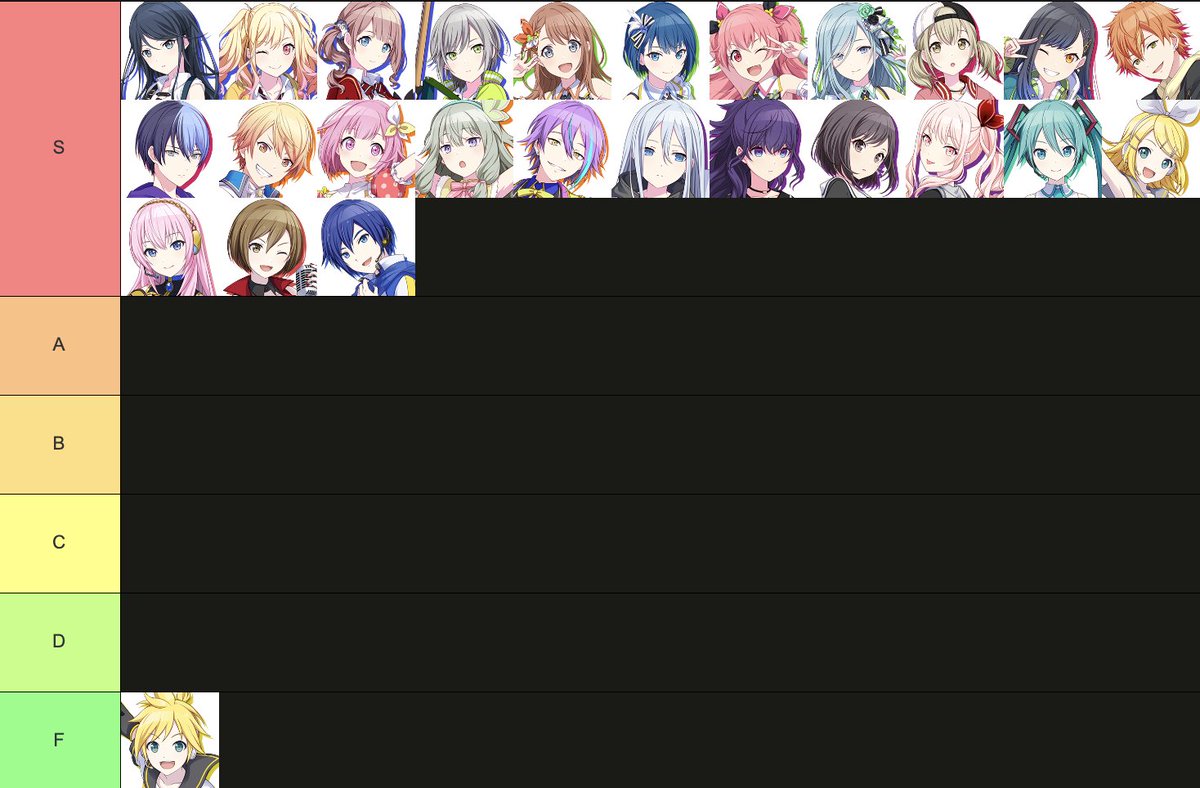 akihonamino's tweet photo. the only correct tierlist btw https://t.co/ZdJinTOJ3v