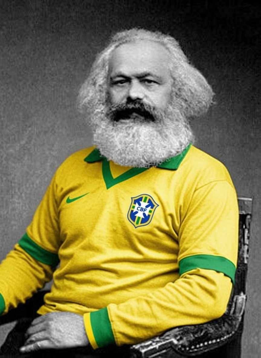 CassioGabrielx's tweet photo. "Ain, o Brasil não ganha mais porque os jogadores são evangélicos" 

Papo reto? Essa conversa besta é só pra fugir do debate que importa de verdade: o ECONÔMICO e MATERIAL!

O Brasil é periferia do capitalismo global, e o futebol já entrou nessa lógica. Nossas categorias de base viraram fábrica de exportação pro mercado europeu: 

Paramos de formar laterais (vendem pouco) e meias (exige trabalho árduo). Só fabricamos PONTAS agora. 

Por quê? Porque ponta é o que mais valoriza na Europa. Qualquer moleque talentoso é moldado pra ser "ponta burro": corre pra caramba, dribla na linha e cruza. Visão de jogo? Técnica refinada? Secundário. 

Isso não é teoria da conspiração moralista. É o materialismo histórico-dialético explicando o futebol: a base econômica determina tudo. 

O problema é econômico!
