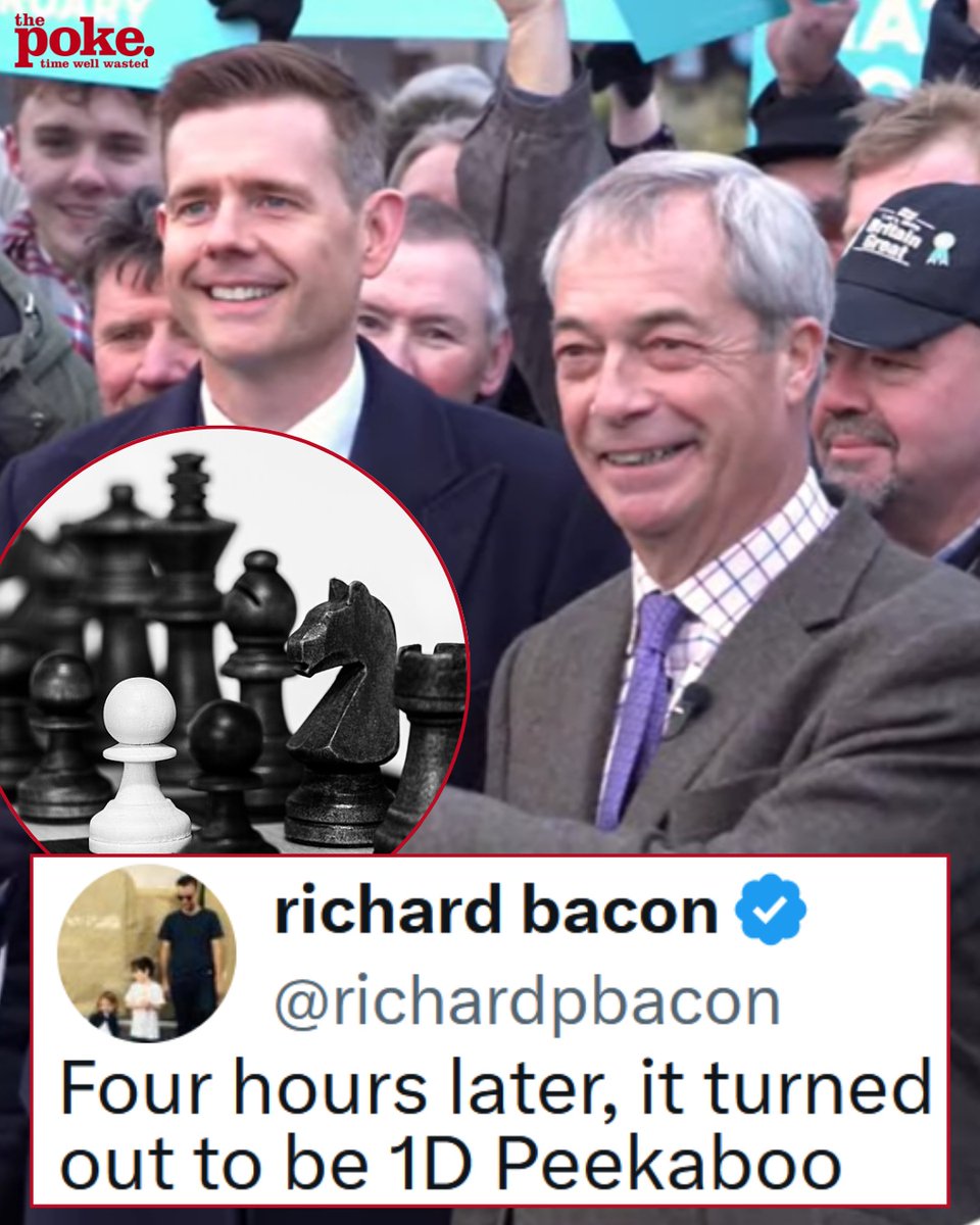 ThePoke's tweet photo. 15 favourite funny clapbacks to Matt Goodwin’s claim that Nigel Farage is out there playing 4D chess https://t.co/tqxXNbPF4U https://t.co/c6Bq0J8bTU