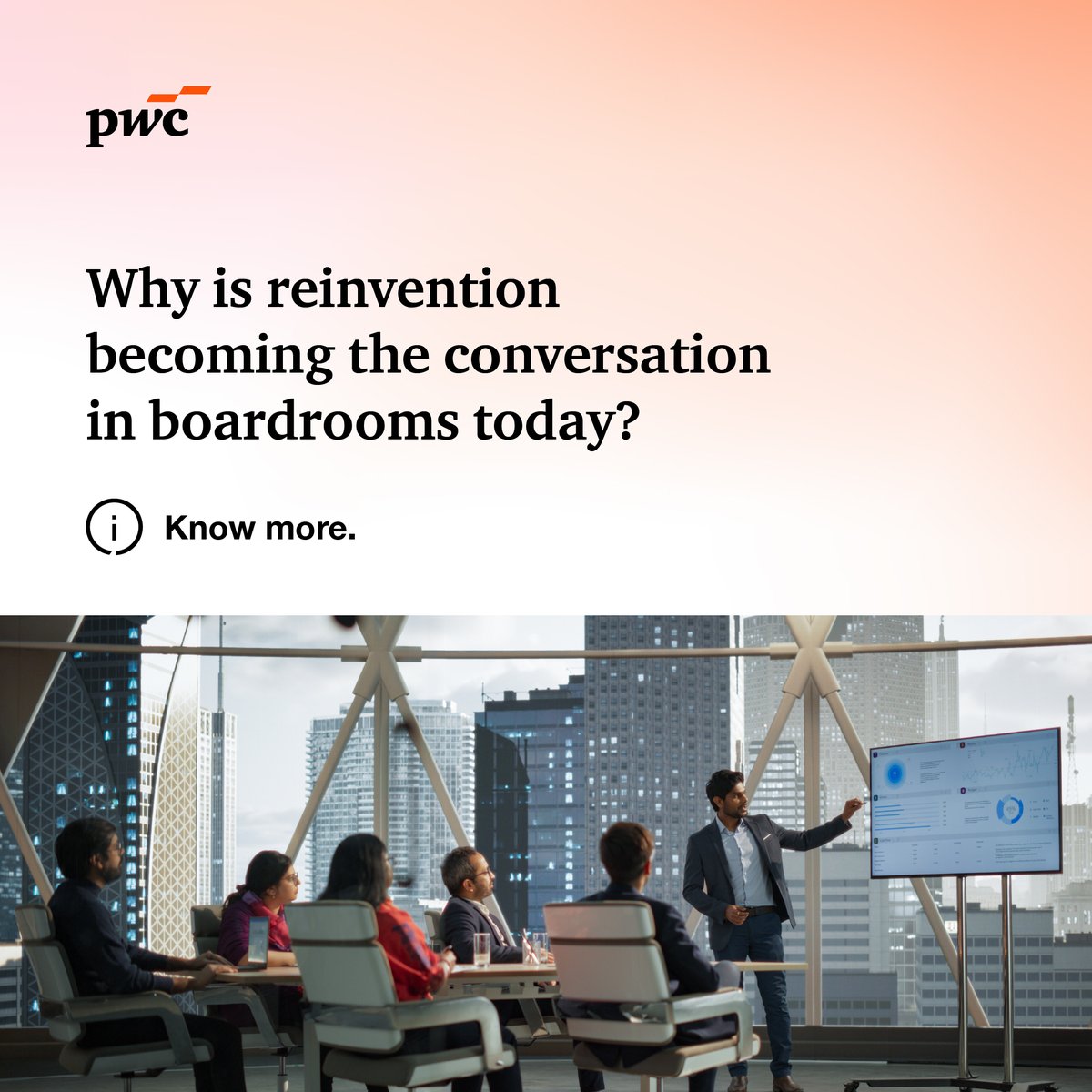 PwC_IN's tweet photo. Businesses are looking beyond traditional sector boundaries to unlock new avenues of growth. As value pools shift and opportunities emerge, reinvention is becoming a strategic choice, not a reactive one. Explore what reinvention means for your business: https://t.co/QkMHphvmeB https://t.co/LIsg4Lwwir