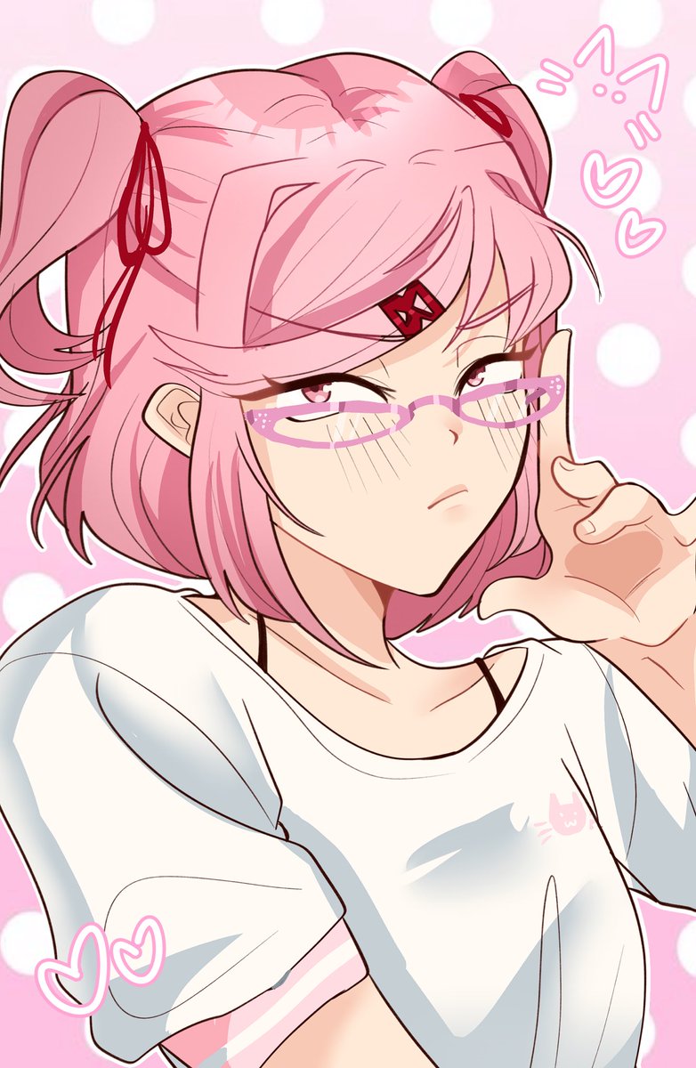 sebsbyte's tweet photo. glasses! (2/4) 
#ddlc https://t.co/P07TI1P5nP