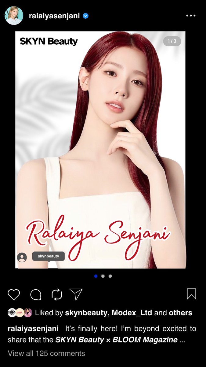 bayangboelan's tweet photo. ㅤㅤ

Instagram • now
New content from Ralaiya.

𝒓𝒂𝒍𝒂𝒊𝒚𝒂𝒔𝒆𝒏𝒋𝒂𝒏𝒊ㅤI’m beyond excited to share that the 𝙎𝙆𝙔𝙉 𝘽𝙚𝙖𝙪𝙩𝙮 × 𝘽𝙇𝙊𝙊𝙈 𝙈𝙖𝙜𝙖𝙯𝙞𝙣𝙚 collection is officially here! ✨

It’s been such a special experience being part of this project, ... 

ㅤㅤ https://t.co/3i3vOynWGE