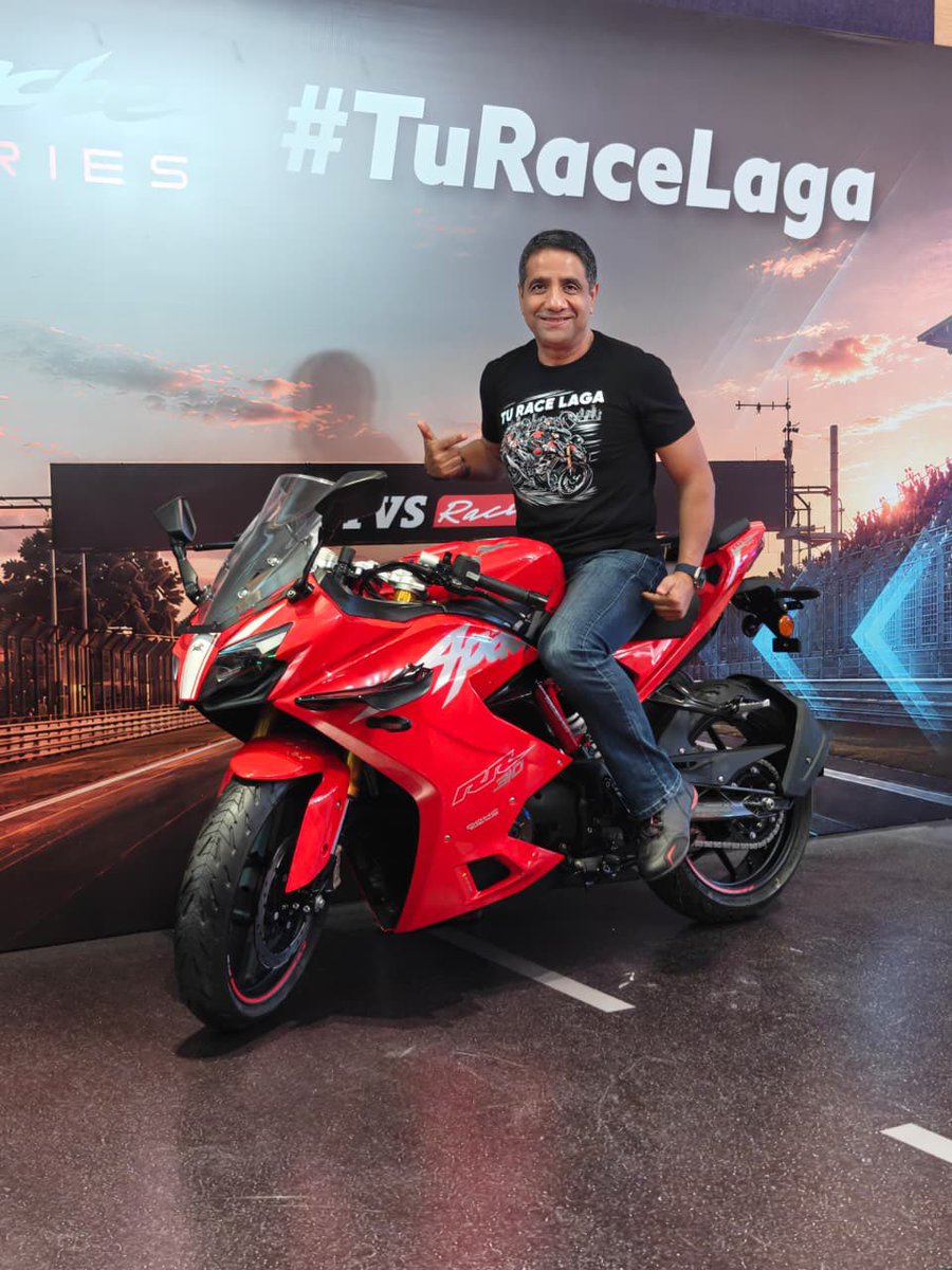 Vimalsumbly's tweet photo. 44 years of racing. 20+ years of Apache. 7M+ riders. 90+ countries. One global AOG community of 500K+.
#TuRaceLaga isn’t just a campaign. It’s the mindset that turns racing DNA into a global brand movement.
Engineering builds motorcycles. Belief builds brands.
#TVSApache #TVSRacing #RacingDNAUnleashed