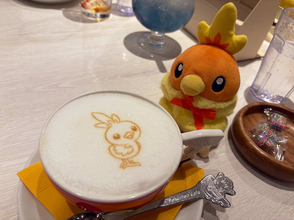chamopretty's tweet photo. アチャモがいるチャモ！

#ポケモンfit
#ポケモンカフェ https://t.co/EOFszx8ERI