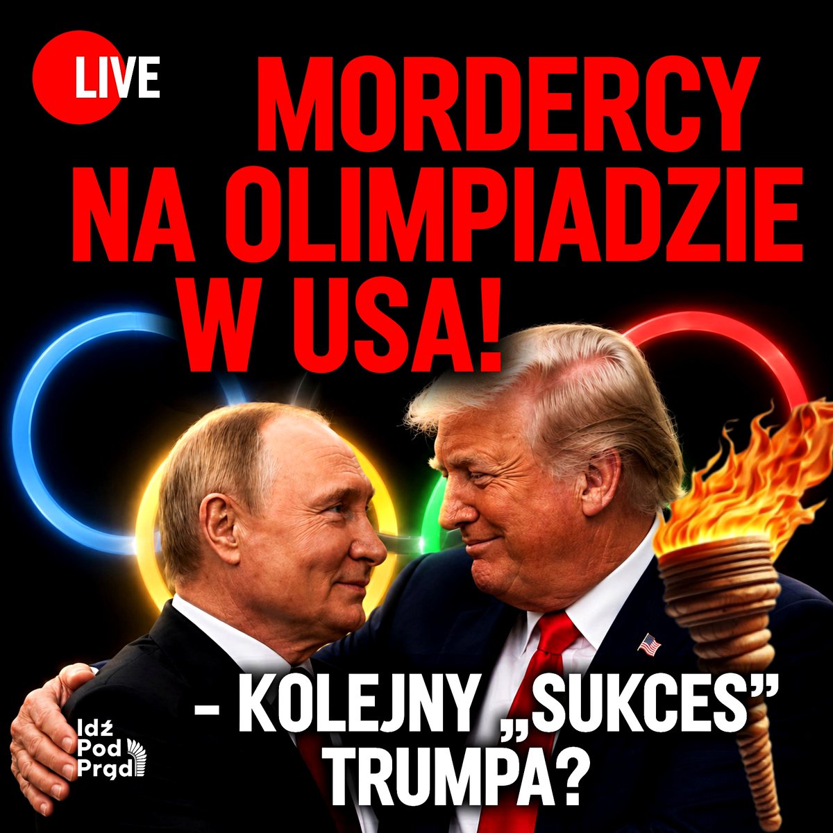 idzpodpradpl's tweet photo. ➖DZIŚ o 13:00 w #IPPTVNaŻywo:
➖🚨 Mordercy na olimpiadzie w USA?
➖🏅 MKOl dopuścił Rosjan na IO w Los Angeles!
➖🇺🇸 Kolejny „sukces” Trumpa?
➖💰 A w Polsce? Lekarz związany z PiS miał zarabiać nawet 26 tys. zł za godzinę.
#Trump #Olimpiada2028 #LosAngeles #Putin #NATO #PiS #PiSToRosja @PawelChojecki @TymekChojecki