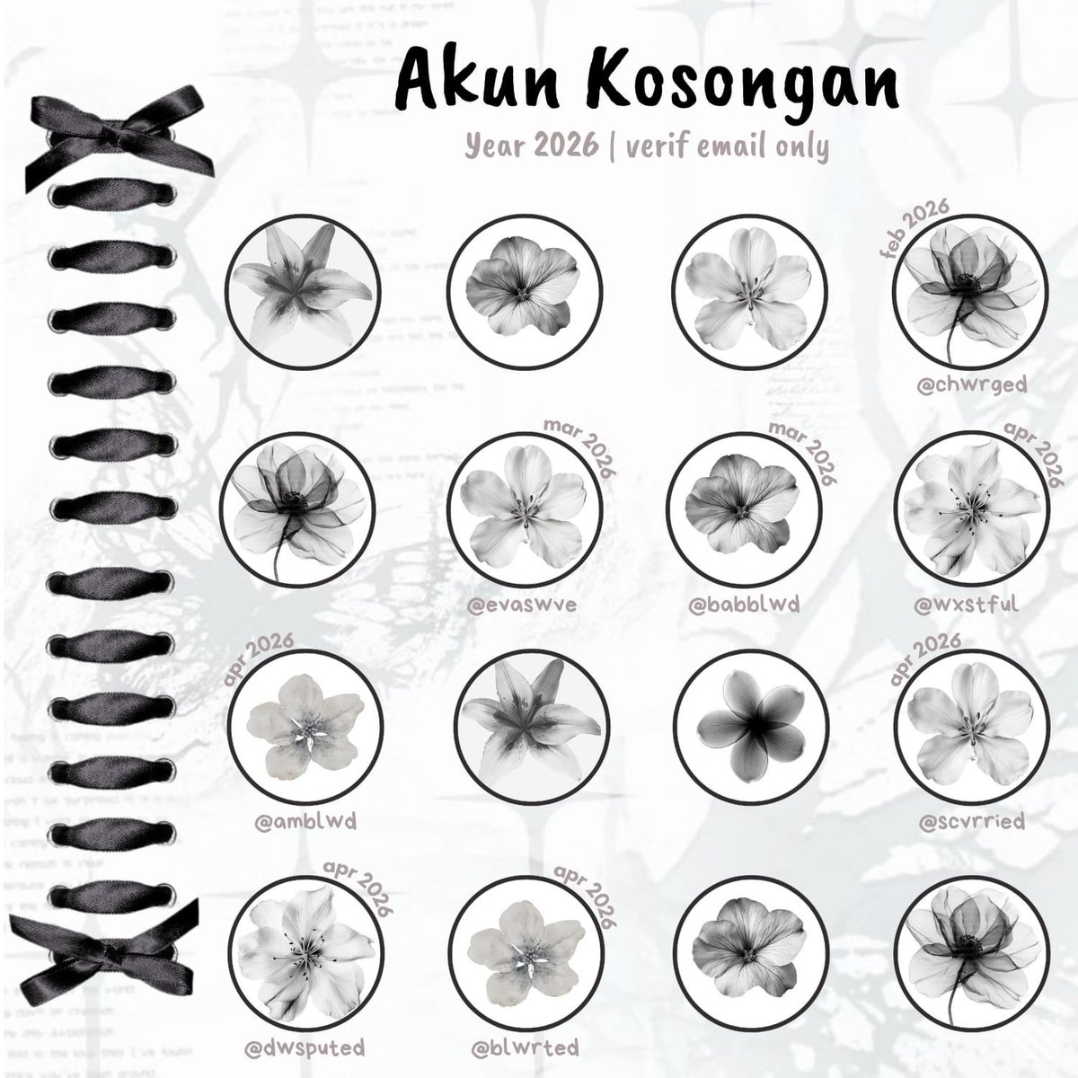 6llee_'s tweet photo. ⠀⠀⠀⠀⠀✦ Ready Stock Account — ✰

★ : WTS AKUN KOSONGAN YBARU

✧ v email only dom webmail gmx
✧ mt ht dimainin
✧ belum pernah🔒/ 🚩
✧ get all data

— 💰 𝗣𝗿𝗶𝗰𝗲 : 9.000 / ea

Klik pinned for order 🤍★

t. 2026 tahun year x twitter acc #zonauang https://t.co/jIqidiCkJR