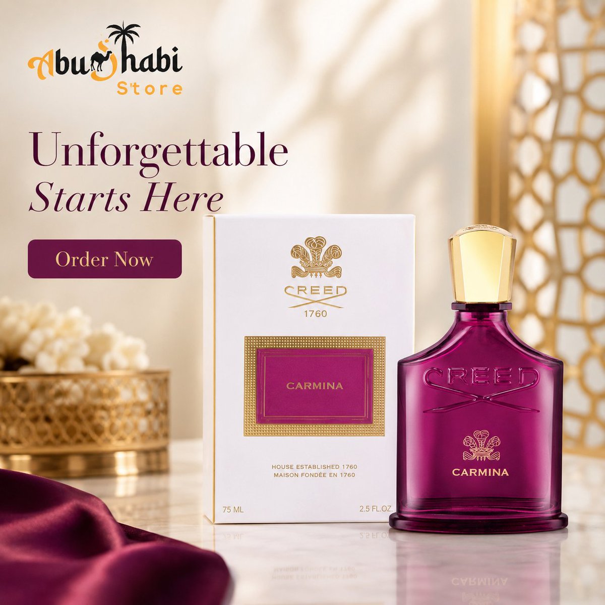 DhabiStore9094's tweet photo. Creed Carmina for Women Eau de Parfum 75Ml - a premium fragrance pick from Abudhabi Store UAE. #Creed #Carmina #for #AbudhabiStore #UAEPerfumes #PerfumeUAE #DubaiFragrance #AbuDhabiShopping #LuxuryFragrance #FragranceGift #عطور #عطور_الامارات https://t.co/FdAI7RELX6