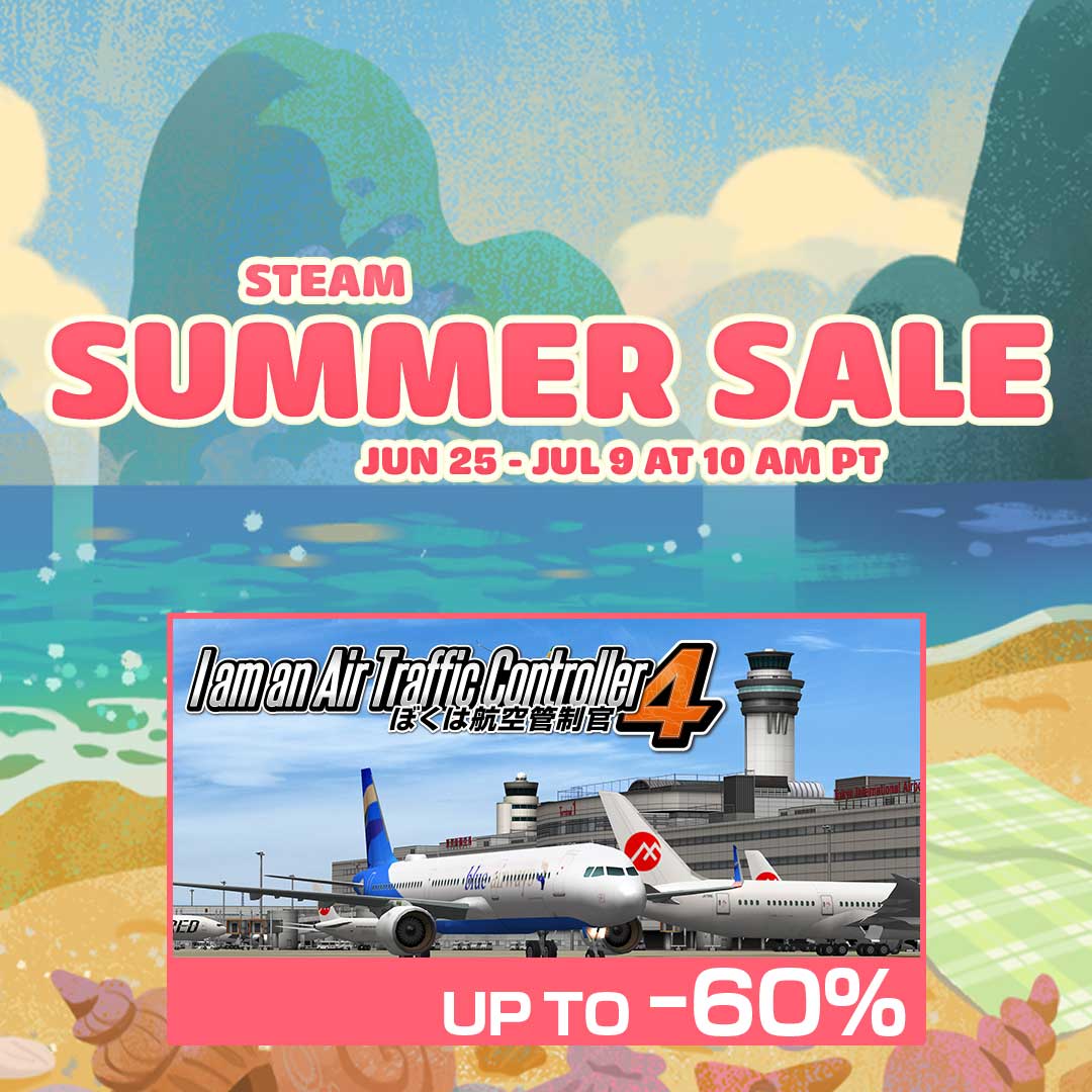 TechnoBrainGLB's tweet photo. ⌛️Sale Ending Soon!⌛️

Steam Summer Sale 2026 is until Jul 9 at 10:00 (PT)🏖️
"I am an Air Traffic Controller 4" is up to 60% OFF during this period!

What is "I am an Air Traffic Controller 4":
- Become an Air Traffic Controller
- Based on Real Airports
- Simple, Intuitive Controls
- Fun for Beginners and Experts Alike

An avgeek's dream come true!
Don't miss out!!

Find out more:
https://t.co/9tQIQnIW6T

#steam #avgeek