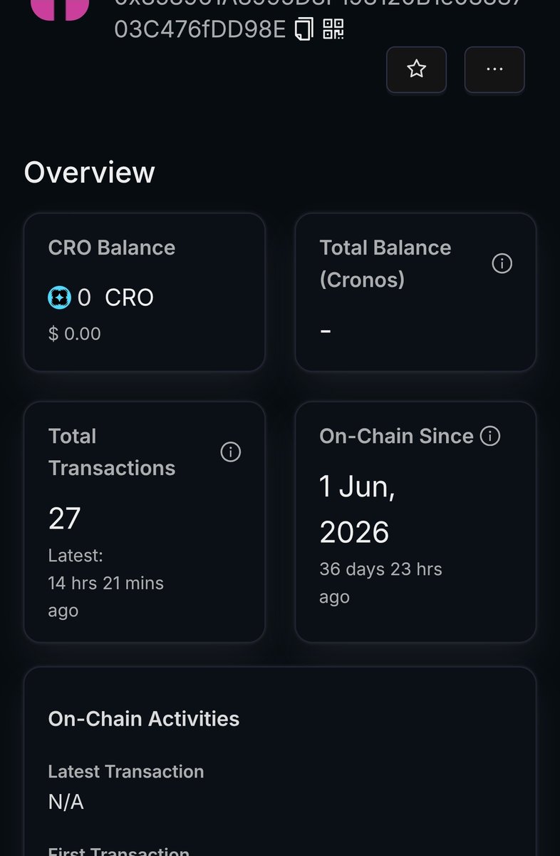 ArtofNickTaylor's tweet photo. @ben__crypto23 Shouldn't this disqualify the project from the leaderboard Rewards...
I could easily do this as well but I have integrity 😉...
Dev minting, instantly sending Cro back to mint wallet to expedite mints.
33 mints no true volume just a washed 100 $Cro
#DARKLIGHT https://t.co/ACMgqoa5lW