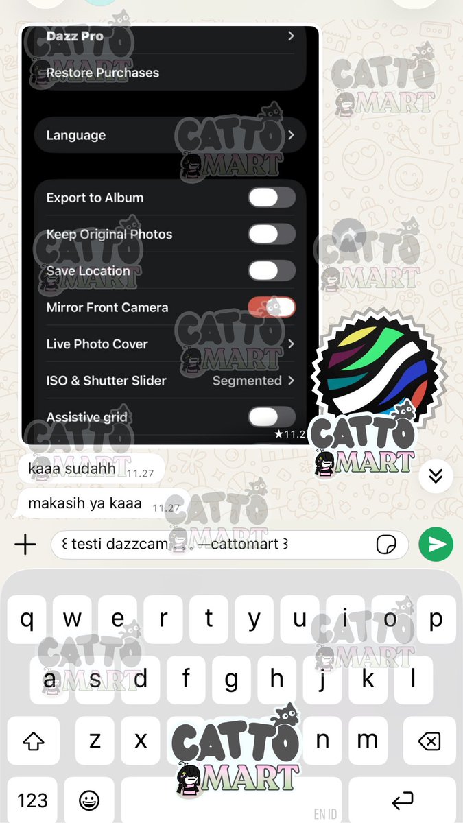 cattoay's tweet photo. 𐔌 . ⋮ 𝐜𝐚𝐭𝐭𝐨𝐦𝐚𝐫𝐭 .ᐟ ֹ ₊ ꒱  [77]   📁 ࣪  testimoni
pembelian LOKLOK dan DAZZCAM
―𓏲⋆ #wts #jual #aplikasipremium #bealanja https://t.co/KtJEyLx5xm