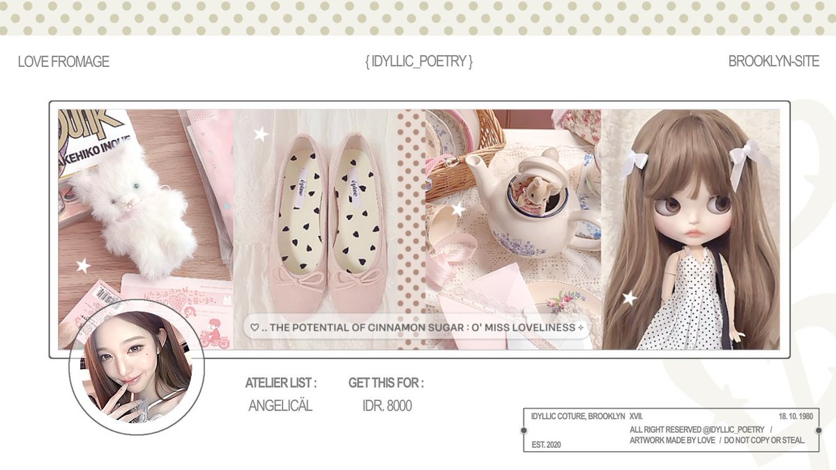 idyllic_poetry's tweet photo. Help repost please? Thanks babe! 

I just dropped 8 Wonyoung layout ready-to-wear collection. Grab yours for only: IDR 8,000 in high-quality JPNG's format avatars. If you want to take it home with a happy heart, don't hesitate to knock my DM! ♥

Xoxo,
( #bealanja ) https://t.co/AmYwHi2wOR