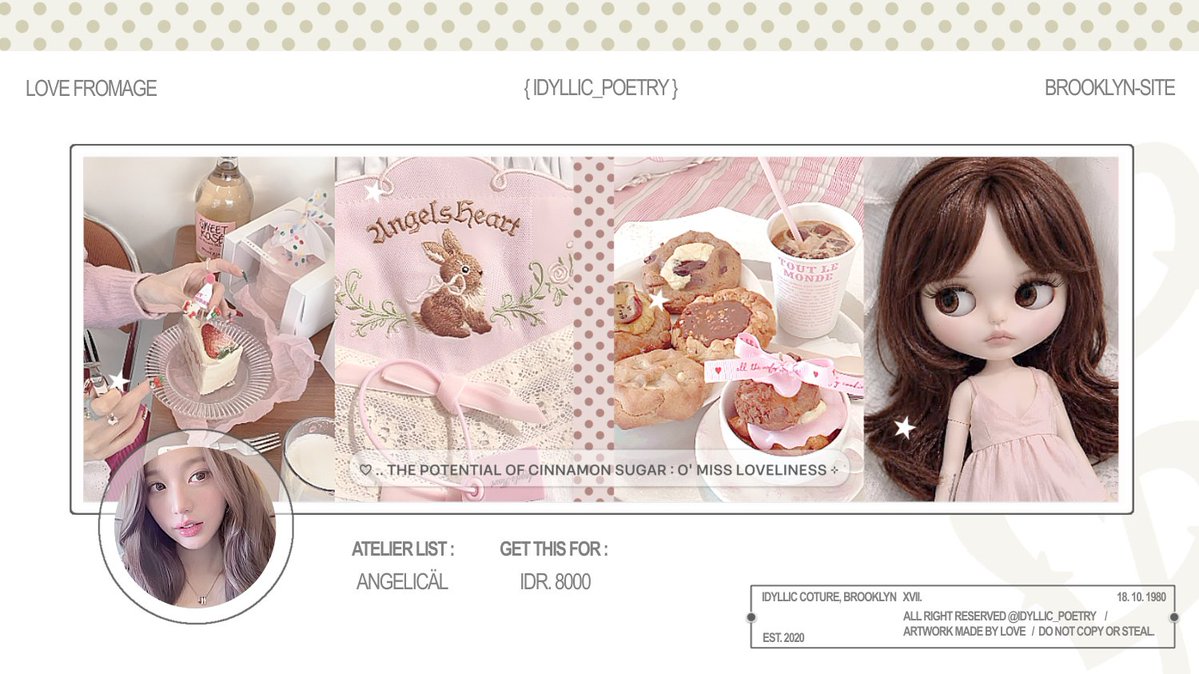 idyllic_poetry's tweet photo. Help repost please? Thanks babe! 

I just dropped 8 Wonyoung layout ready-to-wear collection. Grab yours for only: IDR 8,000 in high-quality JPNG's format avatars. If you want to take it home with a happy heart, don't hesitate to knock my DM! ♥

Xoxo,
( #bealanja ) https://t.co/AmYwHi2wOR