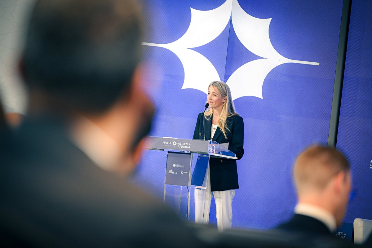 BurcuAOzcelik's tweet photo. UK–Türkiye cooperation is not peripheral to NATO’s future — it sits at the heart of the Alliance’s next adaptation agenda. Honoured to have convened and chaired @RUSI_org’s NATO Summit side event in Ankara: “Flanking the Future: UK–Türkiye Cooperation in NATO’s Next Chapter.”

We were privileged to hear opening remarks from H.E. Salih Ayhan, Deputy Minister of National Defence of the Republic of Türkiye (@valisalihayhan), followed by reflections from Hüseyin Arslan, Chairman of YDA Group and AYDA, our strategic sponsor and partner.

Grateful also to Ambassador @KHamiltonBE , Ed Arnold and @LungescuOana for a rich discussion across defence, industry, infrastructure, geopolitics and NATO policy. A timely conversation as the UK and Türkiye deepen defence cooperation — and as NATO works to turn political commitment into practical capability.

With gratitude to @MunSecConf @setavakfi @muratyesiltas