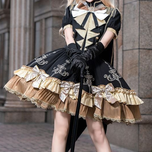 Maidens_Reve's tweet photo. ゴールドロングショール軍服ロリータドレス♡ https://t.co/gtKPxo5dcz