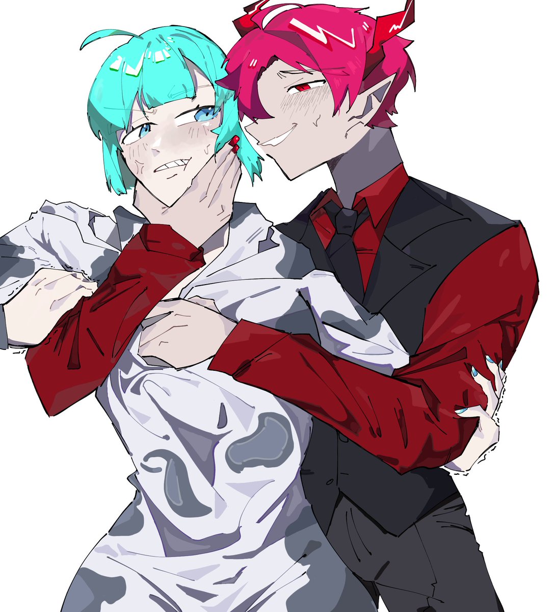Sk_kunasagi's tweet photo. two extremes that I tried to draw https://t.co/8WDFMrbaYF