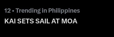 JustKaishaaaaa's tweet photo. More fresh tweets. 

KAI SETS SAIL AT MOA
#KaiForMoanaPH
#MoanaPH https://t.co/GIXplvuRwu