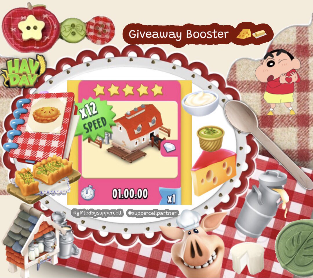 HedoDow's tweet photo. 𐔌՞ ܸ.ˬ.ܸ՞𐦯 GIVEAWAY TIME 𐔌՞ ܸ.ˬ.ܸ՞𐦯
special for player hayday:
🎁 super booster dairy for 5 winners👩🏻‍🌾

rules :
- like &amp; rt this post
- follow tiktok @ https://t.co/YoC9CZMkzL
- comment "done" once you've followed.

good luck guys &amp; thankyou for support me🫶🏻💗 https://t.co/ScGX6v0k40