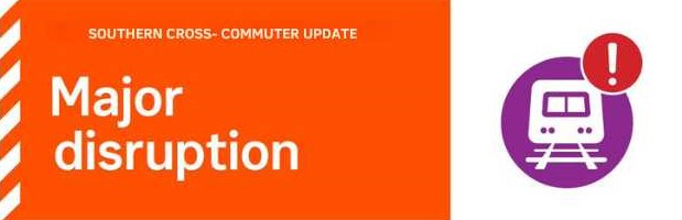 VLine's tweet photo. Services are currently unable to operate due to the national Telstra outage affecting the network. There is no estimated time for rectification at this stage. Passengers are advised to defer travel where possible.
More information at https://t.co/M6ozsRbD07 https://t.co/dBEysvTNUr