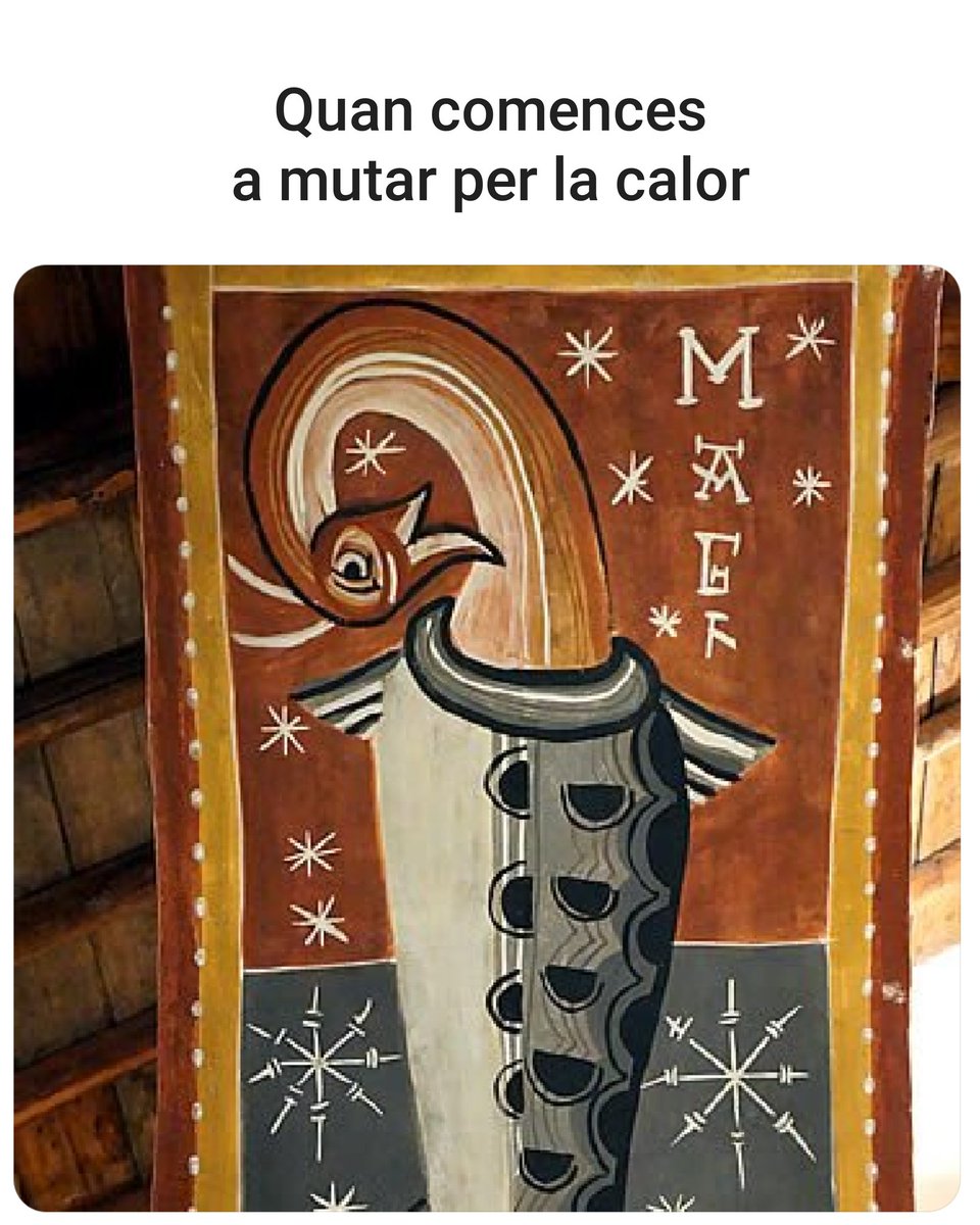 RomanicCatala's tweet photo. #santjoandeboí #bestiari #memsromànics #calor #monstres https://t.co/G4hGu1VoYG