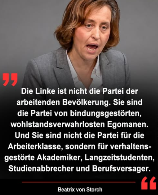 DirtyHarry_tv's tweet photo. Hat Beatrix von Storch Recht? https://t.co/ViWd36Xajx