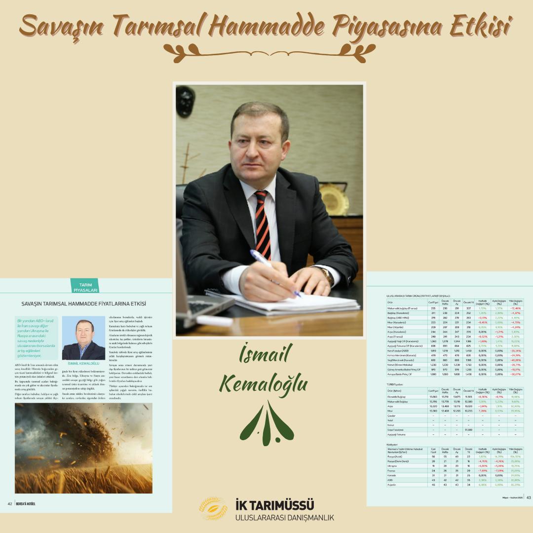 NeeksemNediksem's tweet photo. Savaşın Tarımsal Hammdde Piyasasına Etkisi - İsmail Kemaloğlu

Y.K. Başkanımız İsmail Kemaloğlu, Borsa aktüel dergisinde değerlendirdi 
https://t.co/HLSjgxOMUY https://t.co/EzHuUY2deR