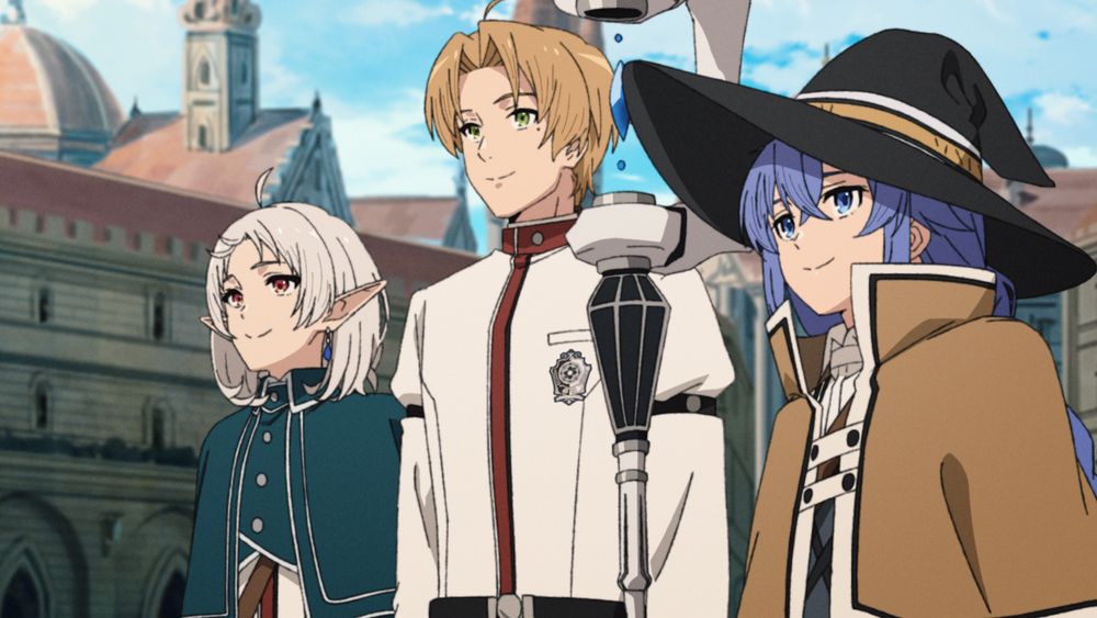 aniverse_brs's tweet photo. いよいよ【ルーデウス青年期編】がスタート！
アニメ『無職転生Ⅲ』
7/12放送 第3話「帰ってきた日常」先行場面カット公開！
ロキシーを第二の妻に迎え、穏やかな日常へと戻ったルーデウス。大学で彼女を妻として紹介する中、クリフはある理由からそれを許せず…。

https://t.co/MW0AbnAlNs

#無職転生