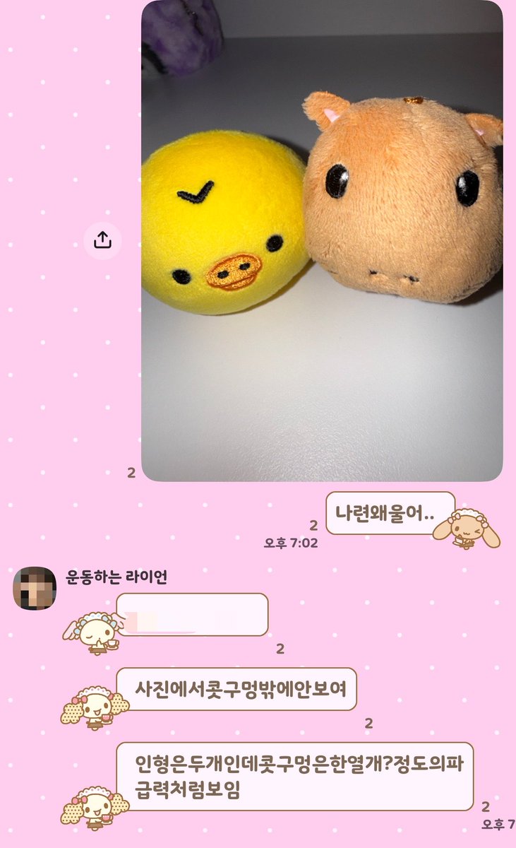 ohmyppui's tweet photo. 인형은두개인데콧구멍은한열개?정도의파급력처럼보임 https://t.co/PUwQbm81Dp