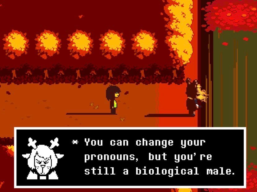 beagleticks's tweet photo. this is the deltarune they played https://t.co/ofTwmvI9dt