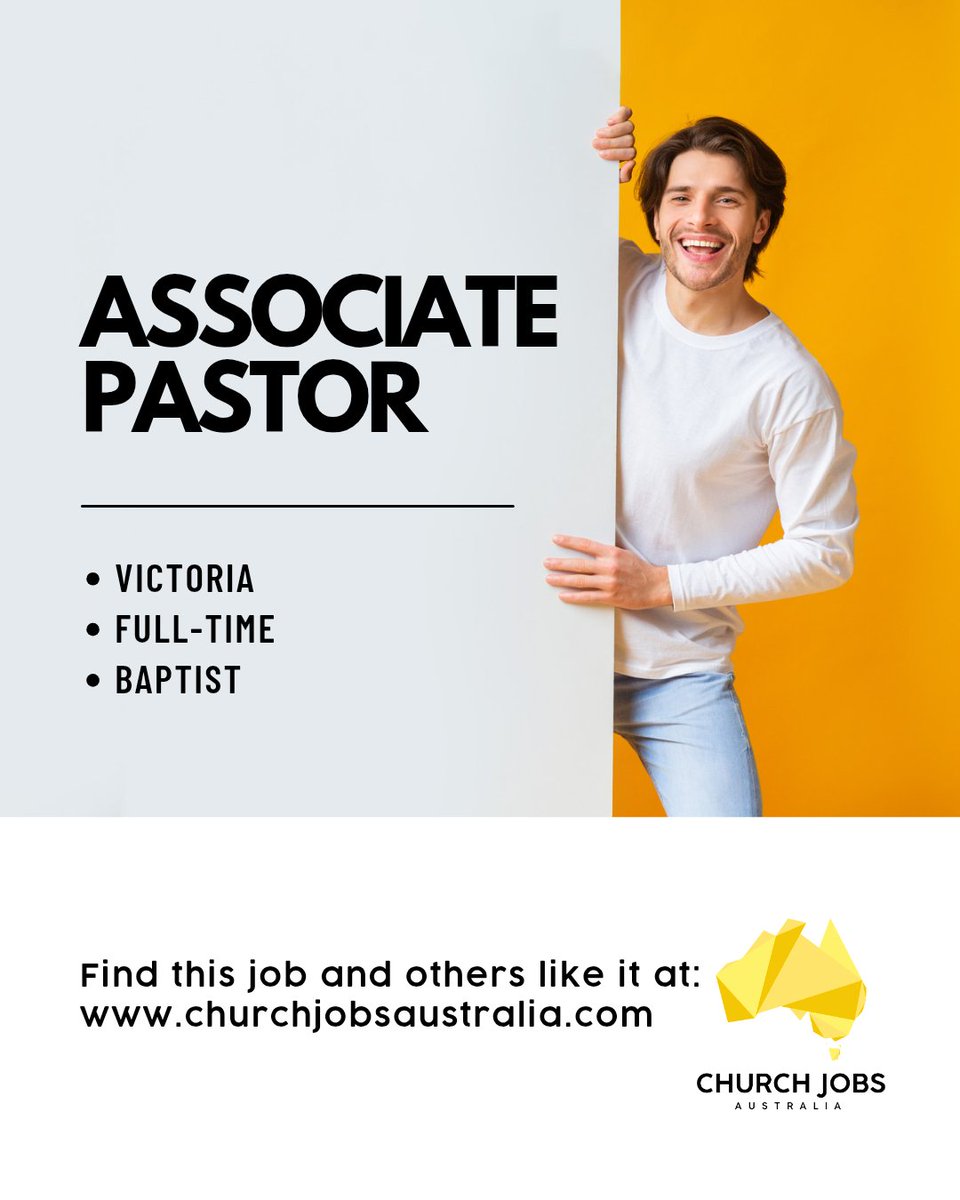 churchjobsaust's tweet photo. ๐ข NOW HIRING | Associate Pastor
๐ View the full position description and apply:
https://t.co/VHBf8tMRnW
#ChurchJobsAustralia #AssociatePastor #PastorJobs #MinistryJobs #ChristianJobs #BaptistChurch #ChurchLeadership #VictoriaJobs #ChristianMinistry #ChurchJobs https://t.co/TIQhxXAn7M