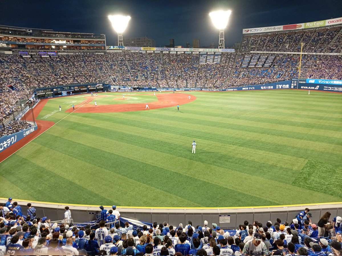 MaseTwt's tweet photo. 久しぶりハマスタ https://t.co/TuXXqRF38Q