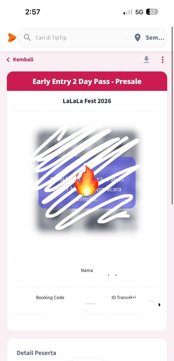 5quarterback's tweet photo. WTS LALALA FEST Early Entry 2 Day Pass
1 ticket harga negotiable. DM if interested ya:)
#wts #lalalafest https://t.co/5YyuLyF16g