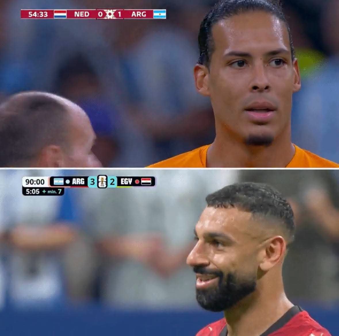 luca_varan's tweet photo. Ce moment où Van Dijk et Salah ont compris que le match était truqué contre l'argentine https://t.co/hIIOYeCT5B