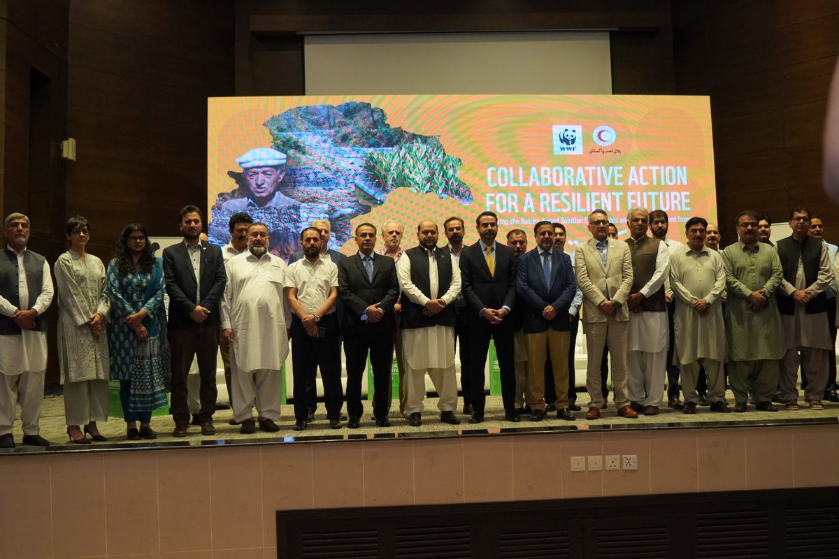 PRC_official's tweet photo. PRCS, in collaboration with @WWFPak, launches a national seminar on Nature-based Solutions (NbS) to advance climate resilience, adaptation, and sustainable development in Pakistan.

Together, we are working towards a resilient future where communities and nature thrive together. https://t.co/qGWoaLadz6
