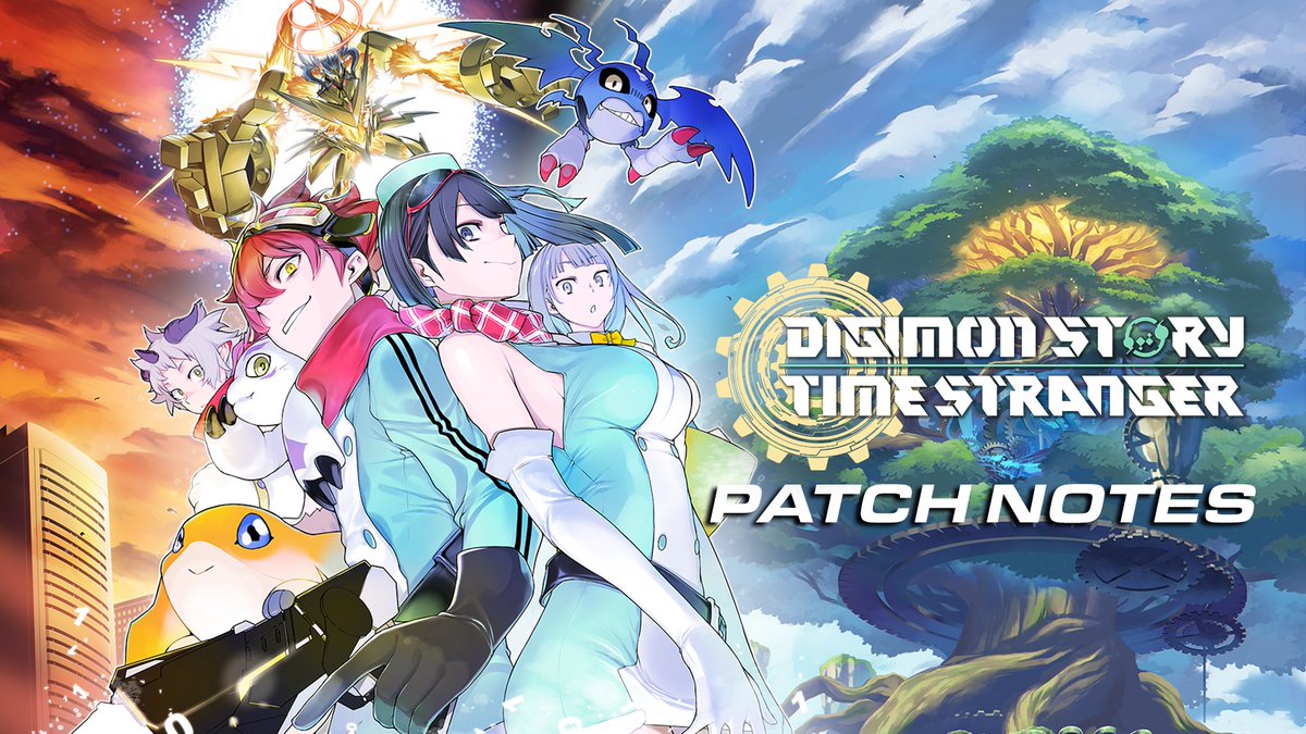 digimon_games's tweet photo. A new patch for PS5, XBOX Series X|S, and Steam will be released on July 9 3:00 AM UTC for Digimon Story #TimeStranger.
It will be available for Nintendo Switch systems at launch.
Please make sure to apply the latest update before playing.
Patch notes: https://t.co/eRBZh8XsO8 https://t.co/09UBv749Mo