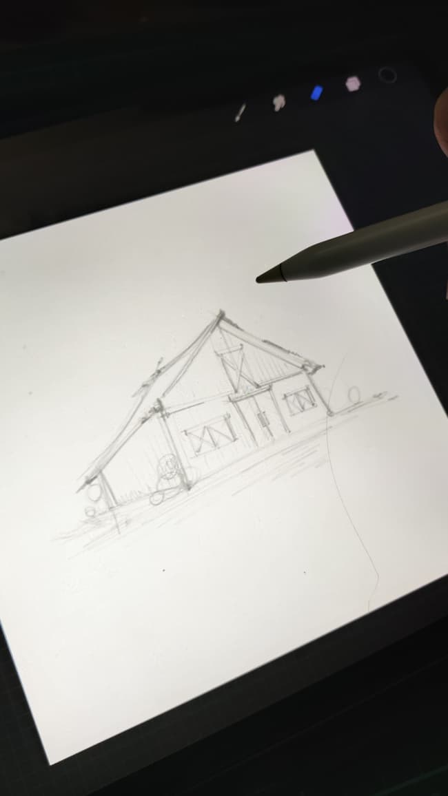 midsketcher's tweet photo. Old wooden barn sketch 
#midsketcher #sketch #realestate https://t.co/mb5jQnAlAh