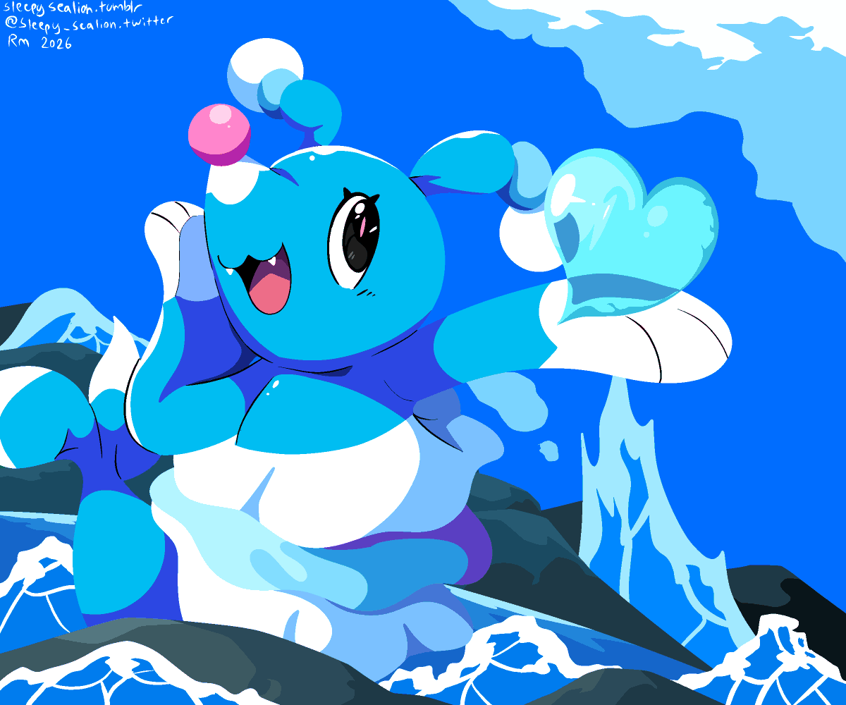 sleepy_sealion's tweet photo. Have a heart! #pokemon #brionne #pokemonfanart https://t.co/yuQh7ZiYxY