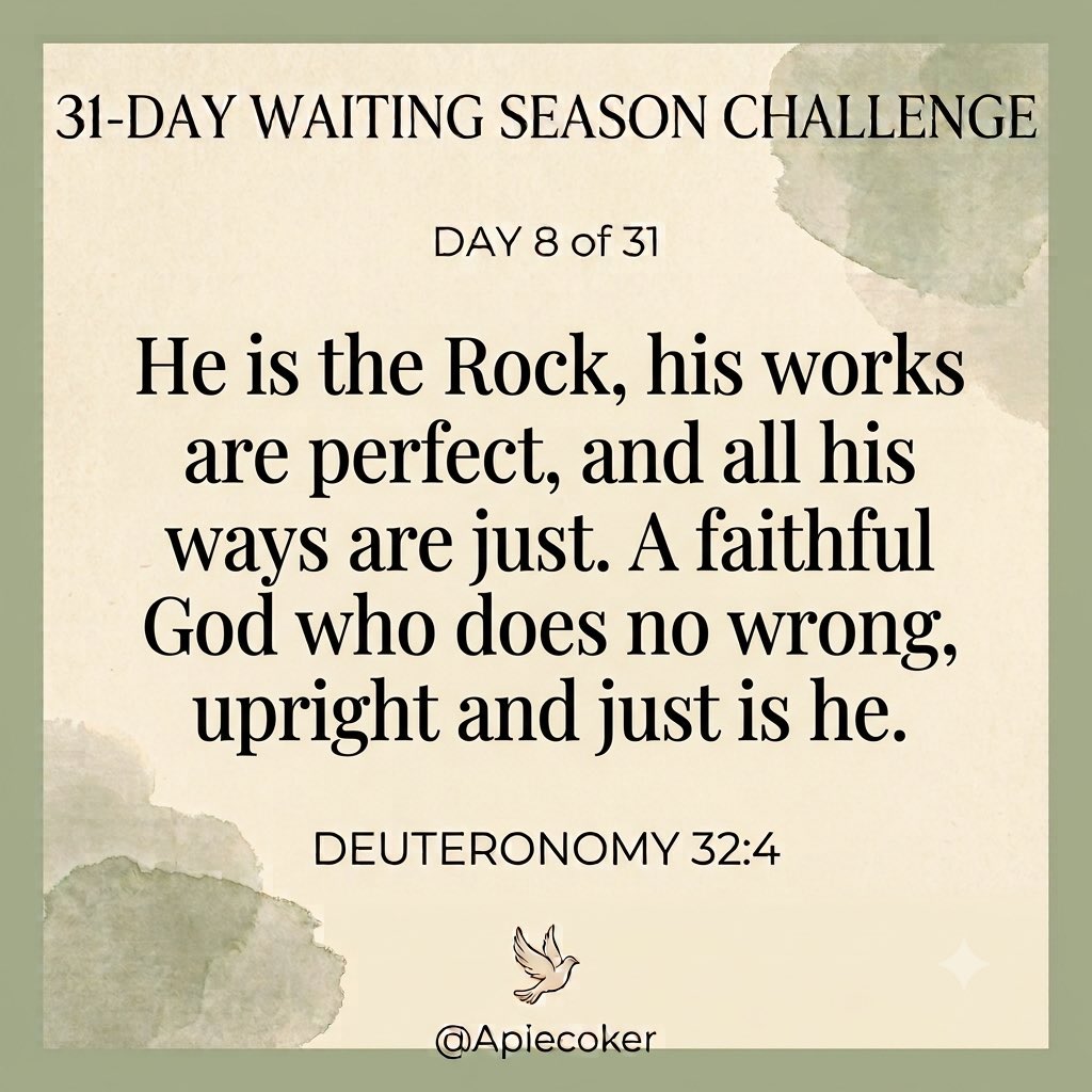ApieCoker's tweet photo. Day 8 of 31: Trusting the closed doors.

When you are deeply in a waiting season, a sudden "no" or a closed door can feel like a massive setback. It’s easy to feel discouraged, or worse, to try and spend your energy forcing open a door that was clearly shut.

👇🏾 https://t.co/f8rBvPiosS