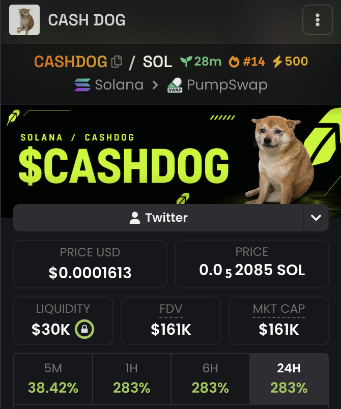 WhaleScan's tweet photo. Drop wallets + retweet and check wallet in 60 mins!

No way this $cashdog doesnt go to 10m.

$cashcat just went from 0 to 100m in one day.

ca - 2dgiDAENxJN2hcQRq7mNjExJu4B2ppqM2FzsxmsPbonk https://t.co/VcIShHBqr8