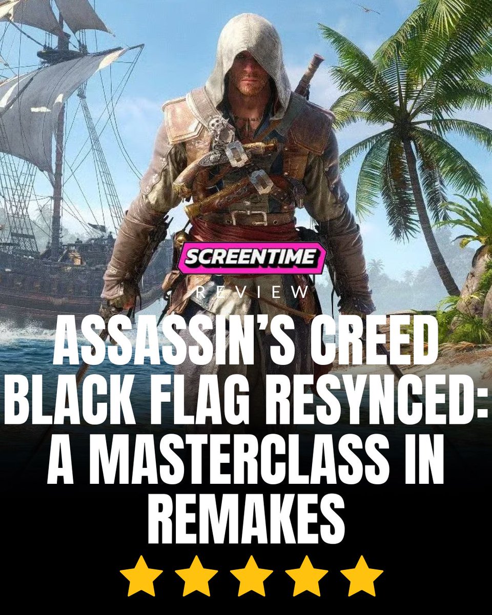 screentime's tweet photo. "Assassin's Creed Black Flag Resynced is how all remakes should be done" https://t.co/k1a4wqEIwh