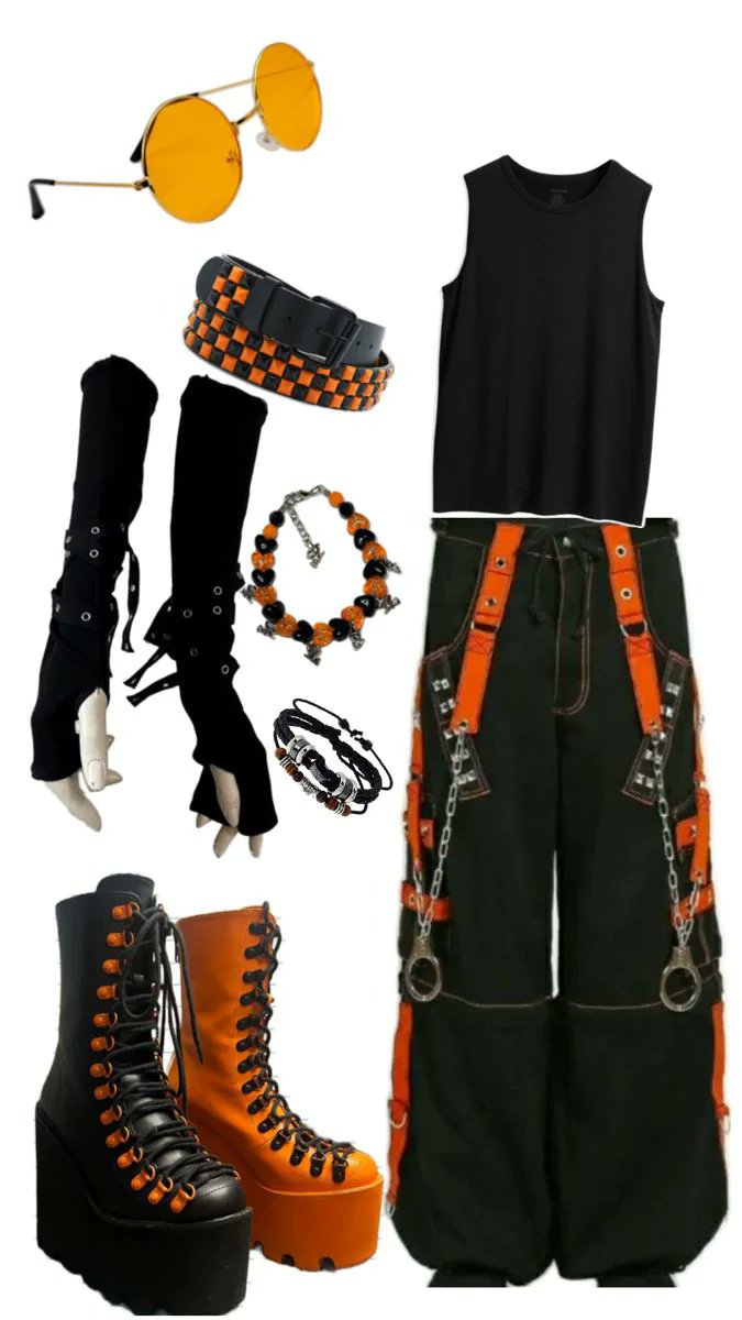 KRYMSKZ's tweet photo. Some ideas because I can't go and I love orange
Put different style too ! But honestly if you like the racing vibe go with a f1 McLaren inspired outfit, their color is papaya/orange ~ https://t.co/4kjerfAxb4