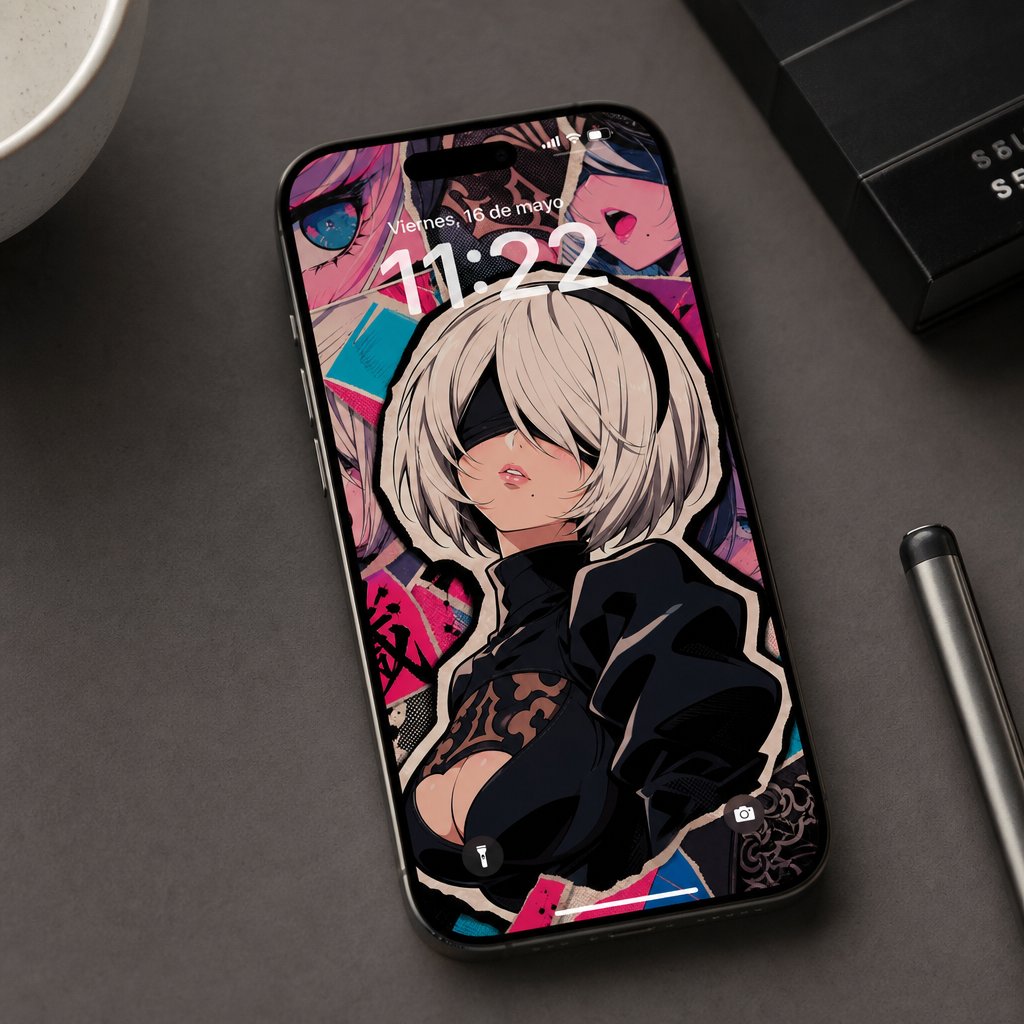 Design4p0's tweet photo. 2B, la letal y estoica androide de combate del escuadrón YoRHa - NieR:Automata - Wallpaper Fanart 
#AIイラスト 
Apoya dejando tu ❤ y 🔁 https://t.co/TVFuKe88zy