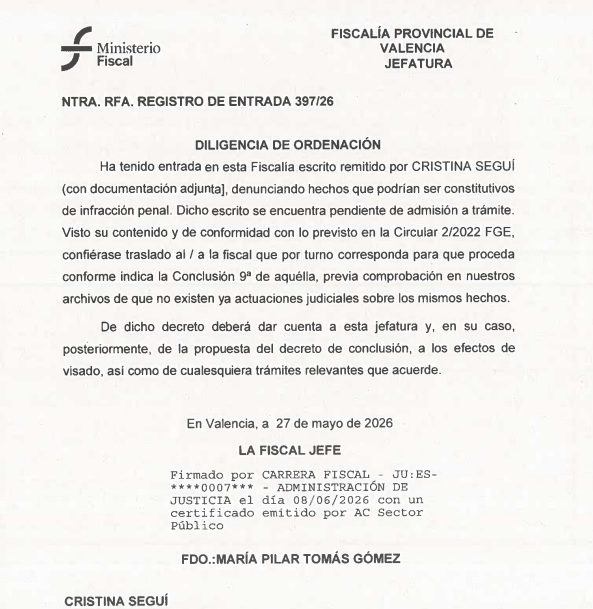CristinaSegui's tweet photo. @el_gran_preic Yo lo denuncie en fiscalía hace mes y medio https://t.co/k1Y6OUPYx0