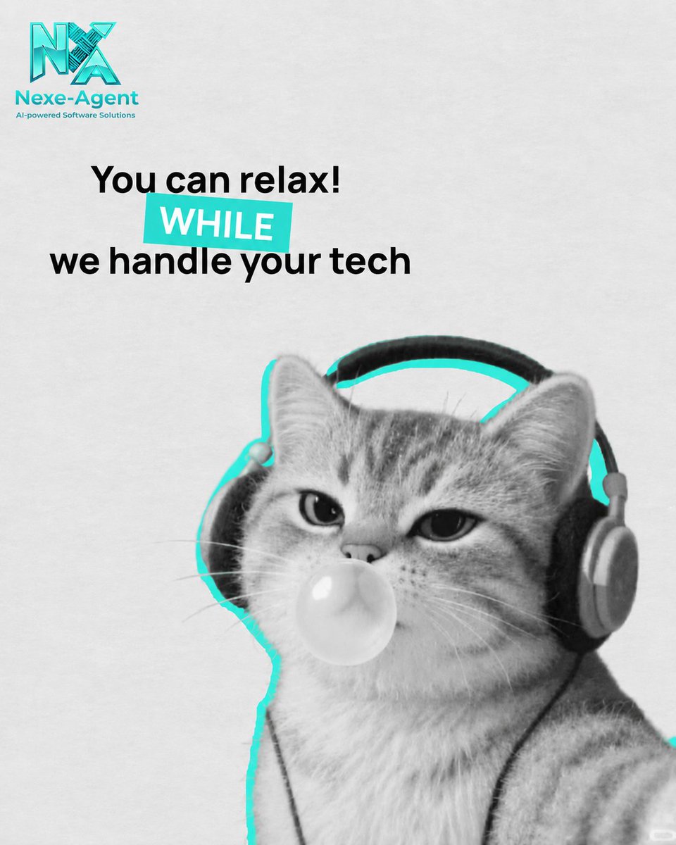 nexa_agent25's tweet photo. 😌 You focus on growth.
💻 We handle the tech.

From AI automation to custom software solutions, Nexe-Agent keeps your business moving forward.

#NexeAgent #AISolutions #SoftwareDevelopment #TechPartner #BusinessAutomation https://t.co/011kcb9Jl4