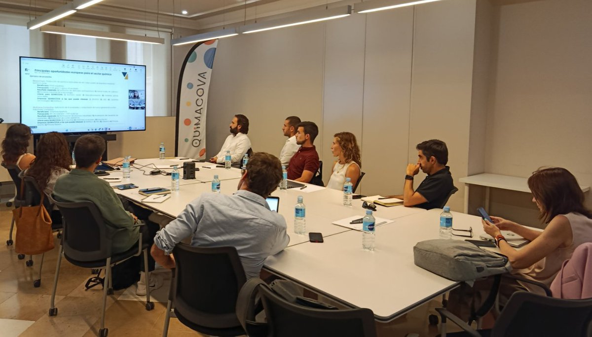 QUIMACOVA's tweet photo. Clebramos la reunión de julio de la Comisión de I+D+i de QUIMACOVA hemos analizado algunos de los temas que marcarán la agenda de innovación y regulación de la industria química en los próximos meses

🔗 Más información: https://t.co/Ho2lAE93Yj

#LaQuímicaNosUne #INNOQUIM https://t.co/GNduQafYXQ