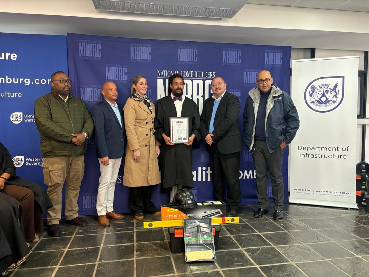NHBRC's tweet photo. Together, we're empowering youth and building South Africa's future workforce.
#NHBRC #ProudToServe #SkillsDevelopment #YouthEmpowerment #TJEKATrainingMatters #FutureBuilders https://t.co/tUTZqdTMGT