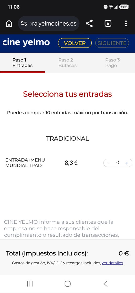 Manuchox111's tweet photo. @CineYelmo En la entrada pone menú. En que consiste? https://t.co/Ca2jT9mdMY