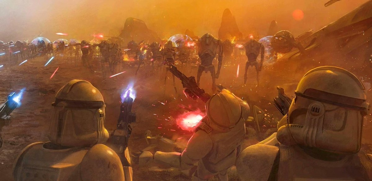StarWarsDaily_'s tweet photo. Clones or Battle Droids? https://t.co/mAe7oGQeAe