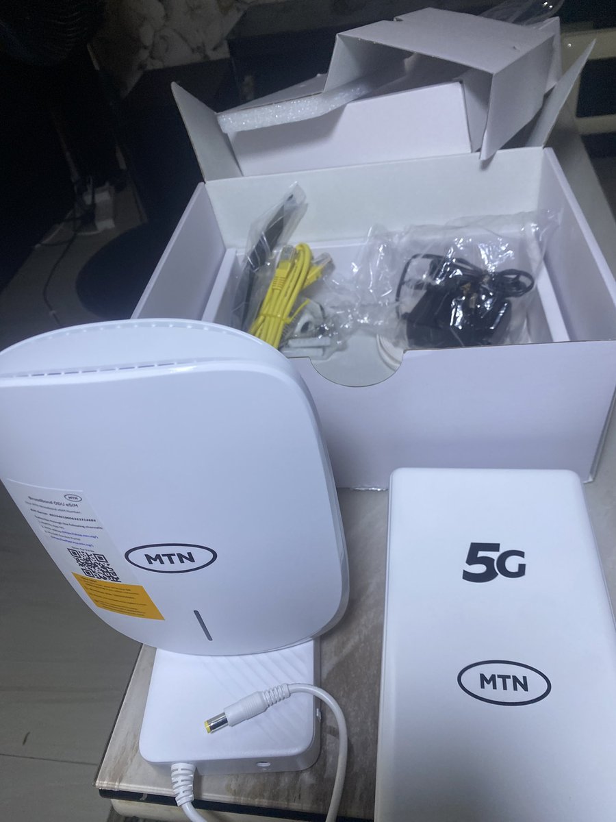 vdjtrust's tweet photo. So i decided to get the MTN ODU ROUTER. And the speed is crazy…. Mtn sent me a message that it’s not cap or has fup … https://t.co/rjIS3FvytO