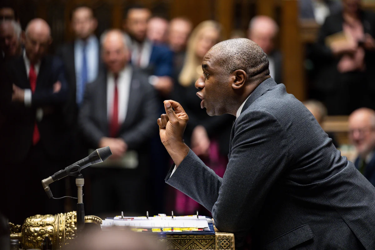 Image of Deputy Prime Minister, David Lammy in the Commons Chamber