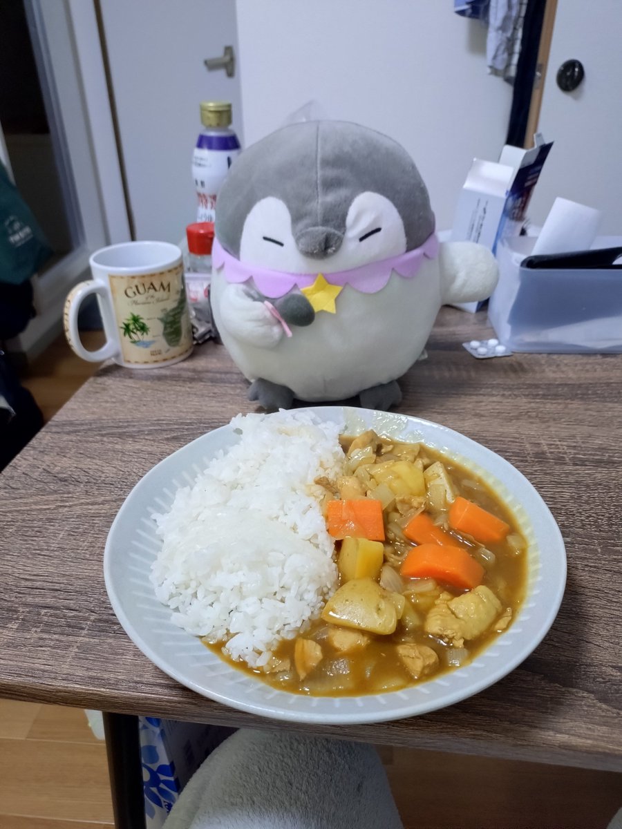 torapenguinchan's tweet photo. 今日の夕飯はカレーです https://t.co/8eGlf0FA6V
